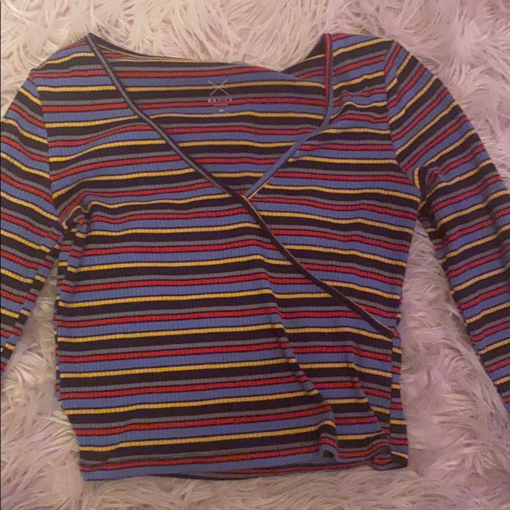 PacSun basics cropped tight long sleeve